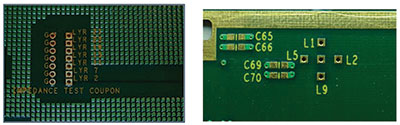 Figure 3. Methods for implementing impedance test traces.